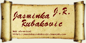 Jasminka Rubaković vizit kartica